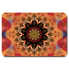 Abstract-kaleidoscope-design Large Doormat