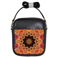 Abstract-kaleidoscope-design Girls Sling Bag