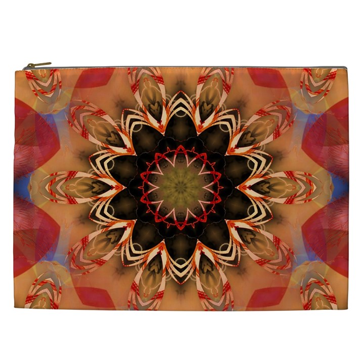 Abstract-kaleidoscope-design Cosmetic Bag (XXL)