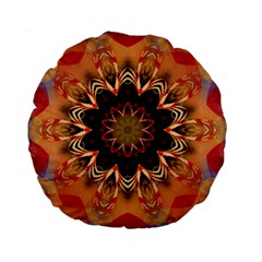 Abstract-kaleidoscope-design Standard 15  Premium Round Cushions