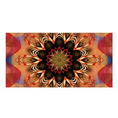 Abstract-kaleidoscope-design Satin Shawl 45  X 80  by Bedest