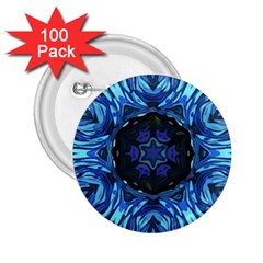 Background-blue-flower 2 25  Buttons (100 Pack) 