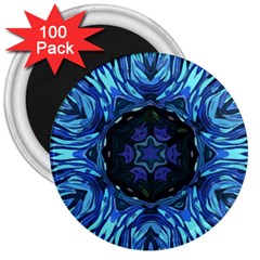 Background-blue-flower 3  Magnets (100 Pack) by Bedest