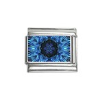 Background-blue-flower Italian Charm (9mm) Front