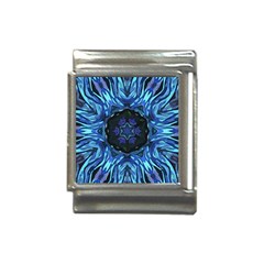 Background-blue-flower Italian Charm (13mm) by Bedest