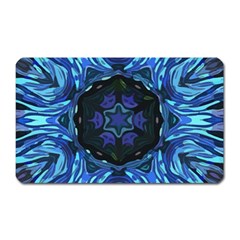 Background-blue-flower Magnet (rectangular)