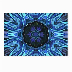 Background-blue-flower Postcards 5  X 7  (pkg Of 10)