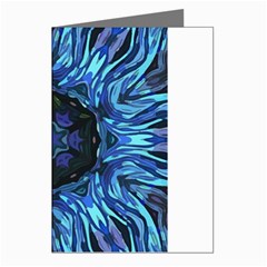 Background-blue-flower Greeting Cards (pkg Of 8)