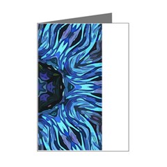 Background-blue-flower Mini Greeting Card by Bedest