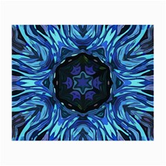 Background-blue-flower Small Glasses Cloth (2 Sides) by Bedest