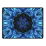 Background-blue-flower Fleece Blanket (Small) 50 x40  Blanket Front