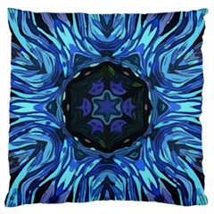 Background-blue-flower Large Cushion Case (one Side) by Bedest