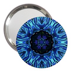 Background-blue-flower 3  Handbag Mirrors by Bedest