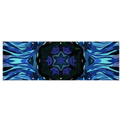 Background-blue-flower Banner And Sign 12  X 4 