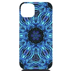 Background-blue-flower Iphone 14 Plus Black Uv Print Case by Bedest