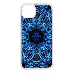 Background-blue-flower Iphone 14 Plus Tpu Uv Print Case