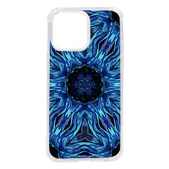 Background-blue-flower Iphone 14 Pro Max Tpu Uv Print Case by Bedest