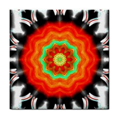 Abstract-kaleidoscope-colored Tile Coaster