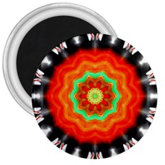 Abstract-kaleidoscope-colored 3  Magnets