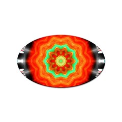 Abstract-kaleidoscope-colored Sticker Oval (100 Pack) by Bedest