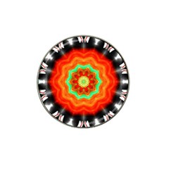 Abstract-kaleidoscope-colored Hat Clip Ball Marker by Bedest