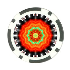 Abstract-kaleidoscope-colored Poker Chip Card Guard (10 Pack) by Bedest