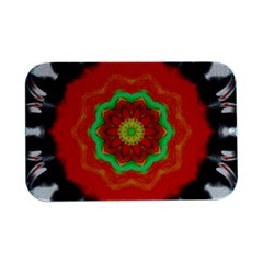 Abstract-kaleidoscope-colored Open Lid Metal Box (silver)   by Bedest