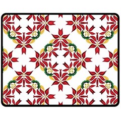 Christmas-wallpaper-background Two Sides Fleece Blanket (medium)