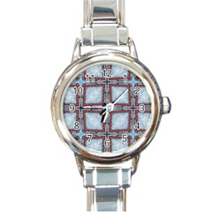 Pattern-cross-geometric-shape Round Italian Charm Watch by Bedest