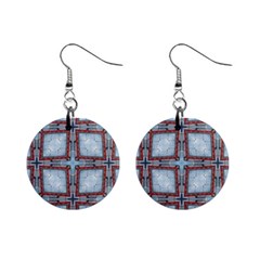 Pattern-cross-geometric-shape Mini Button Earrings by Bedest