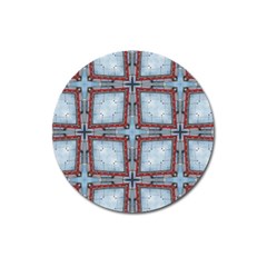 Pattern-cross-geometric-shape Magnet 3  (round) by Bedest