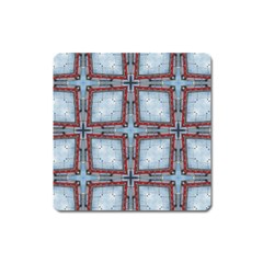 Pattern-cross-geometric-shape Square Magnet by Bedest