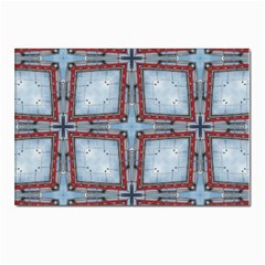 Pattern-cross-geometric-shape Postcard 4 x 6  (pkg Of 10) by Bedest