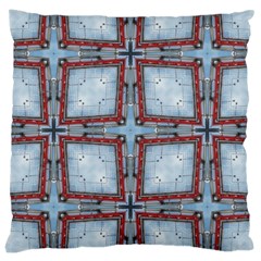 Pattern-cross-geometric-shape Large Cushion Case (one Side) by Bedest