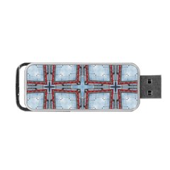 Pattern-cross-geometric-shape Portable Usb Flash (two Sides) by Bedest