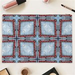 Pattern-cross-geometric-shape Cosmetic Bag (XXL) Back