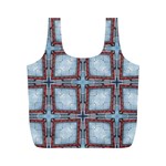 Pattern-cross-geometric-shape Full Print Recycle Bag (M) Front