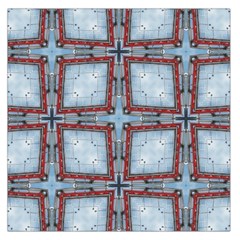 Pattern-cross-geometric-shape Square Satin Scarf (36  X 36 ) by Bedest