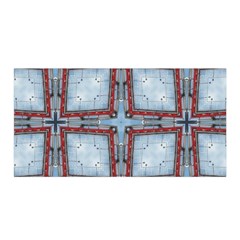 Pattern-cross-geometric-shape Satin Wrap 35  X 70  by Bedest