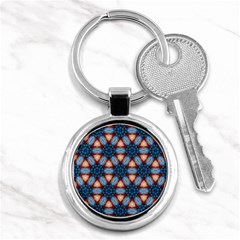 Pattern-tile-background-seamless Key Chain (Round)