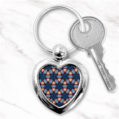 Pattern-tile-background-seamless Key Chain (Heart)