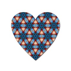 Pattern-tile-background-seamless Heart Magnet