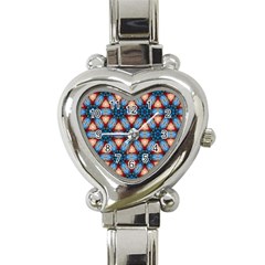 Pattern-tile-background-seamless Heart Italian Charm Watch