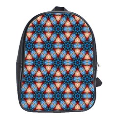 Pattern-tile-background-seamless School Bag (Large)