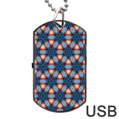 Pattern-tile-background-seamless Dog Tag USB Flash (One Side)