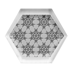 Pattern-tile-background-seamless Hexagon Wood Jewelry Box