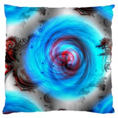 Abstract-kaleidoscope-pattern Large Cushion Case (one Side) by Bedest