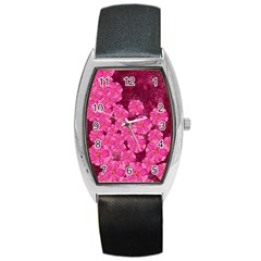 Cherry-blossoms-floral-design Barrel Style Metal Watch by Bedest