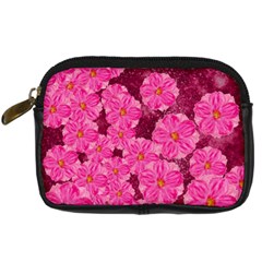 Cherry-blossoms-floral-design Digital Camera Leather Case by Bedest