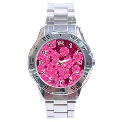 Cherry-blossoms-floral-design Stainless Steel Analogue Watch by Bedest